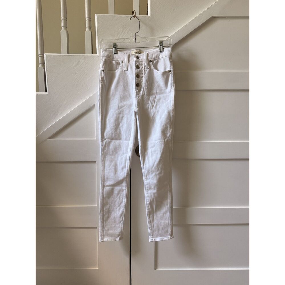 Madewell White High-Rise Skinny Crop Jeans — NWT